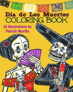 Front cover_Dia de Los Muertos Coloring Book, Vol 1