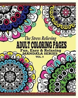 Front cover_The Stress Relieving Adult Coloring Pages