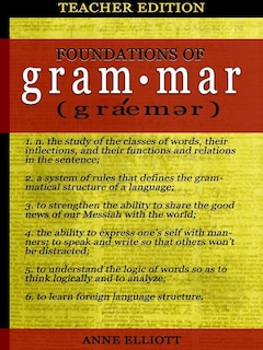Front cover_Foundations of Grammar