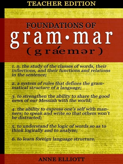 Front cover_Foundations of Grammar