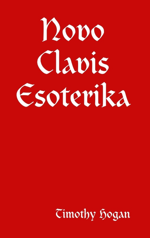 Front cover_Novo Clavis Esoterika