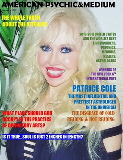 Front cover_American Psychic & Medium Magazine. January 2017