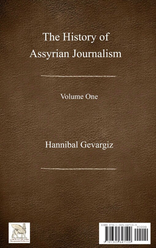 Couverture_The History of Assyrian Journalism, volume one (Hardcover, Persian edition)