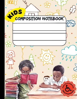 Front cover_Single Lined Composition Notebook for Kids