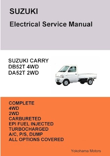 Front cover_SUZUKI CARRY TRUCK Electrical Service Manual DB52T DA52T