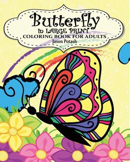 Couverture_Butterfly in Large Print Coloring Book for Adults