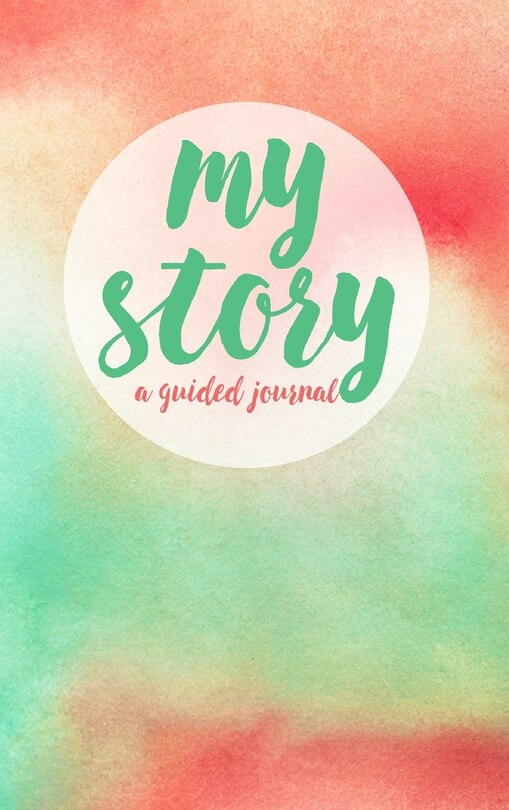 Front cover_My Story Journal - Pink and mint watercolor cover