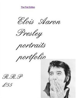 Front cover_Elvis Aaron Presley portrait portfolio first edition  includes a stunning Graceland portrait