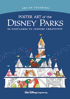 Front cover_Art Of Coloring: Poster Art Of The Disney Parks