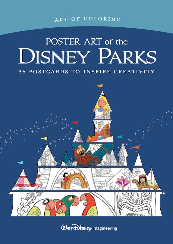 Front cover_Art Of Coloring: Poster Art Of The Disney Parks