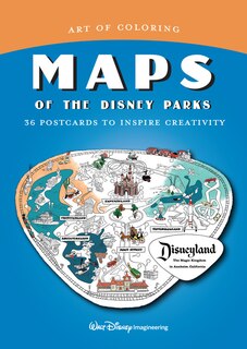 Front cover_Art Of Coloring: Maps Of The Disney Parks