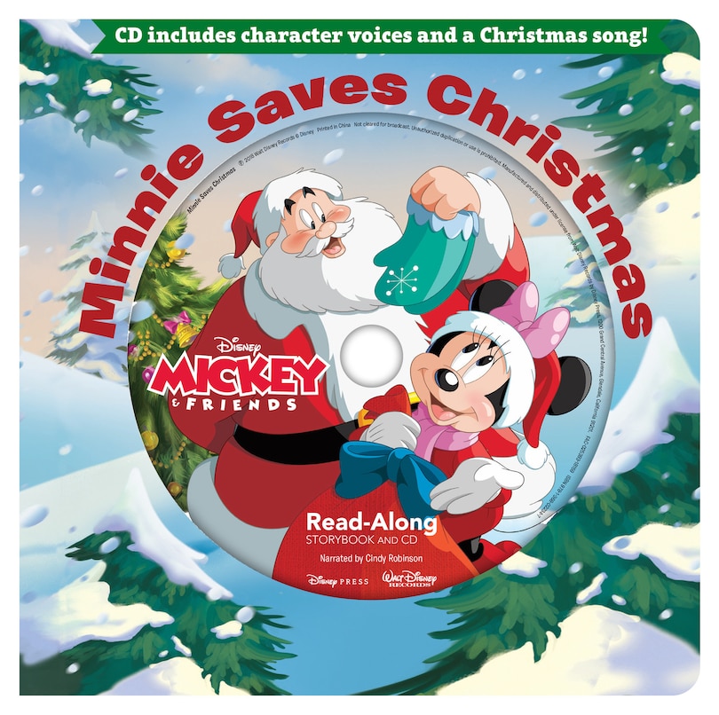 Front cover_Minnie Saves Christmas ReadAlong Storybook & CD