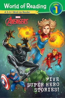 Front cover_World Of Reading: Five Super Hero Stories!