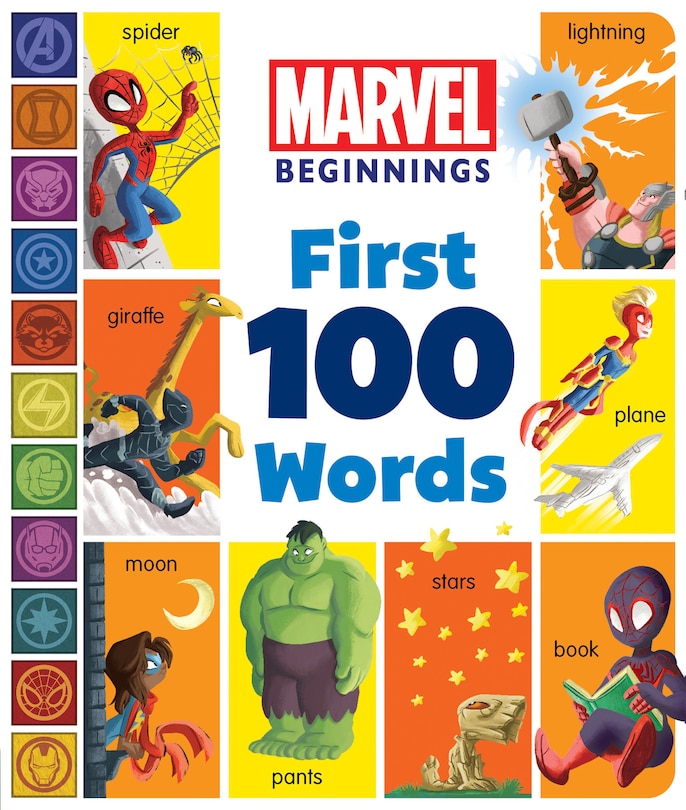Front cover_Marvel Beginnings: First 100 Words