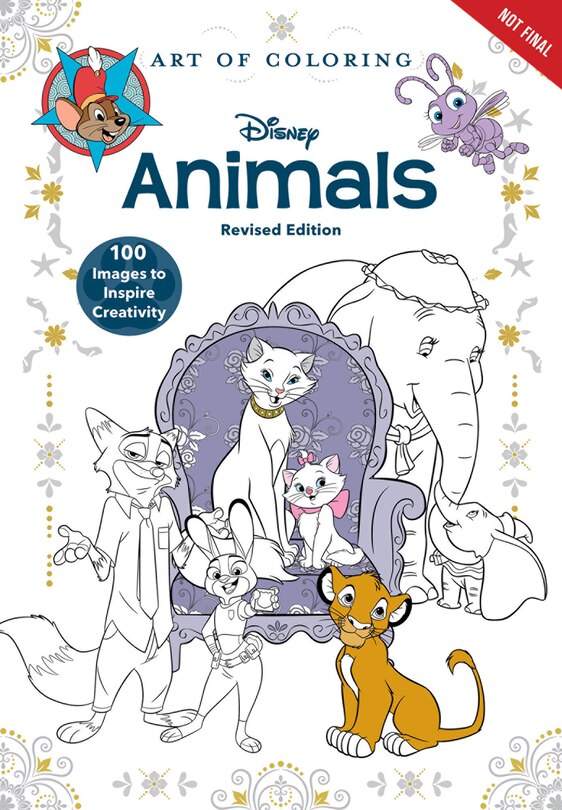 Front cover_Art of Coloring: Disney Animals