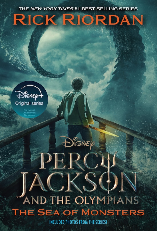 Front cover_Percy Jackson and the Olympians, Book Two: Sea of Monsters Disney+ Tie in Edition