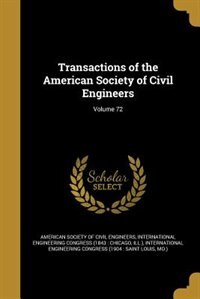 Front cover_Transactions of the American Society of Civil Engineers; Volume 72