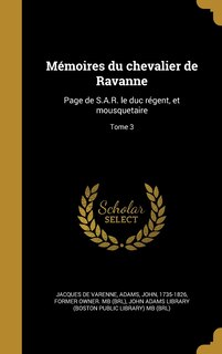Couverture_Mémoires du chevalier de Ravanne