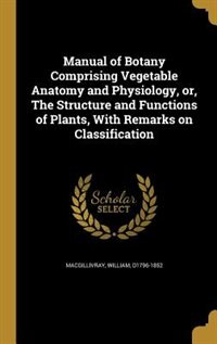 Couverture_Manual of Botany Comprising Vegetable Anatomy and Physiology, or, The Structure and Functions of Plants, With Remarks on Classification