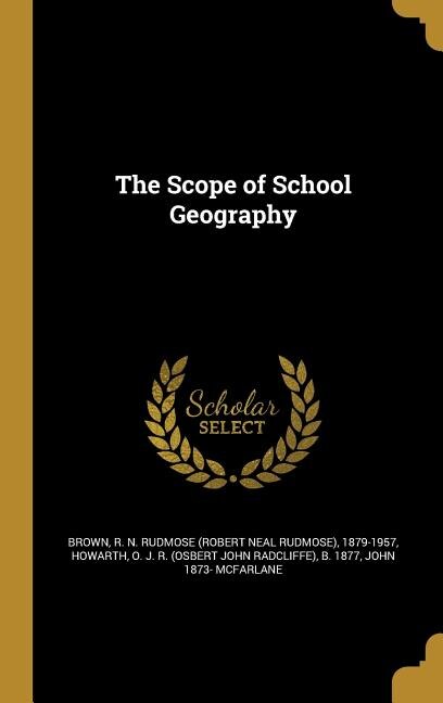 Front cover_The Scope of School Geography