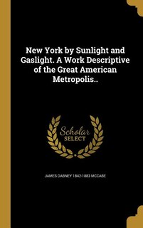 Couverture_New York by Sunlight and Gaslight. A Work Descriptive of the Great American Metropolis..