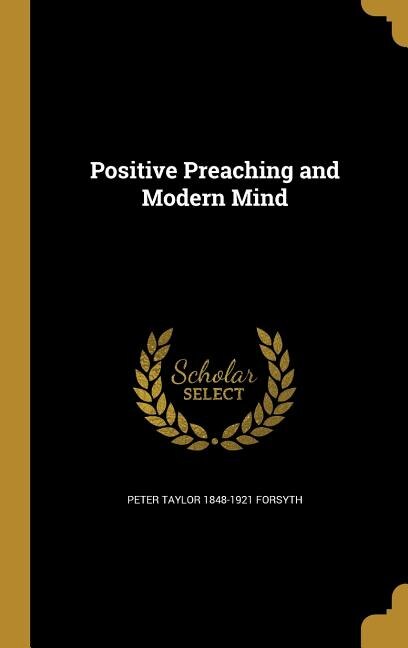 Couverture_Positive Preaching and Modern Mind