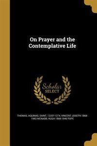 Front cover_On Prayer and the Contemplative Life