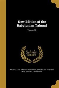 Couverture_New Edition of the Babylonian Talmud; Volume 10