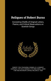 Couverture_Reliques of Robert Burns