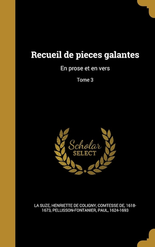 Couverture_Recueil de pieces galantes