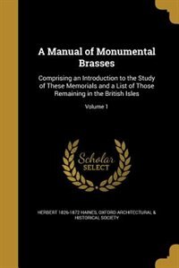 Front cover_A Manual of Monumental Brasses