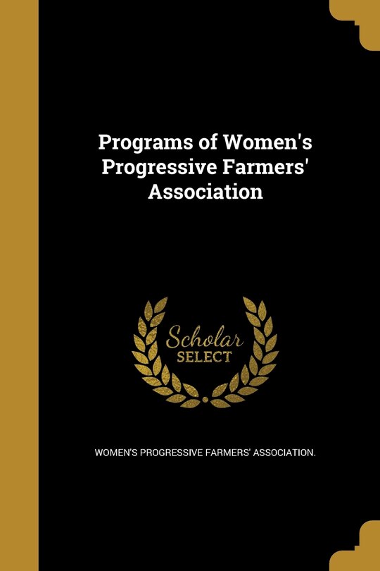 Couverture_Programs of Women's Progressive Farmers' Association