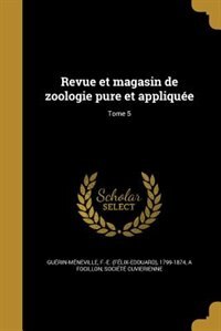 Front cover_Revue et magasin de zoologie pure et appliquée; Tome 5