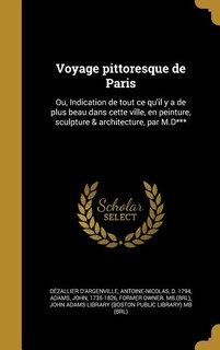 Front cover_Voyage pittoresque de Paris