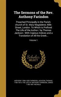 Front cover_The Sermons of the Rev. Anthony Farindon