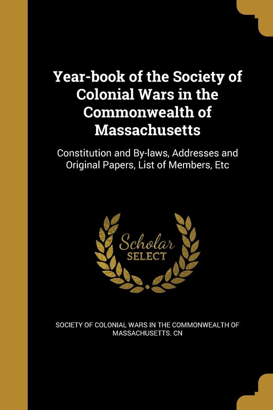 Couverture_Year-book of the Society of Colonial Wars in the Commonwealth of Massachusetts