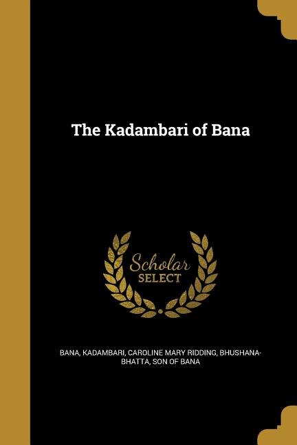 Couverture_The Kadambari of Bana