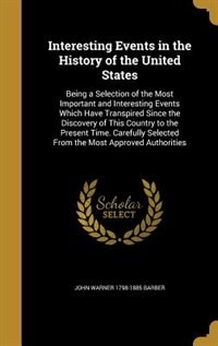 Couverture_Interesting Events in the History of the United States