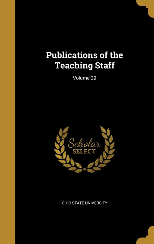 Front cover_Publications of the Teaching Staff; Volume 29