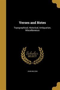 Front cover_Verses and Notes