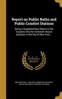 Front cover_Report on Public Baths and Public Comfort Stations