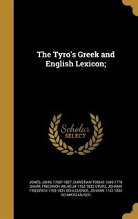 Couverture_The Tyro's Greek and English Lexicon;