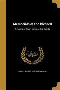 Front cover_Memorials of the Blessed