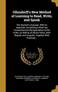 Couverture_Ollendorff's New Method of Learning to Read, Write, and Speak