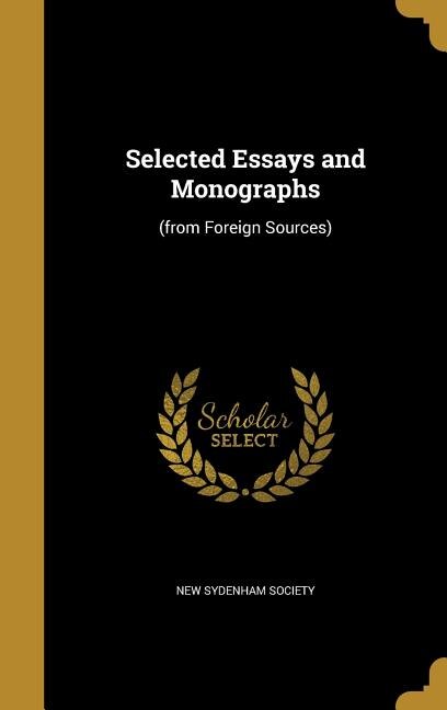 Front cover_Selected Essays and Monographs