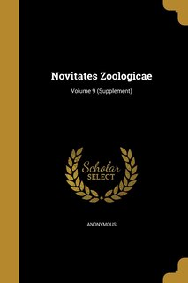 Couverture_Novitates Zoologicae; Volume 9 (Supplement)