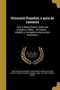 Front cover_Itinerario Español, o guia de caminos