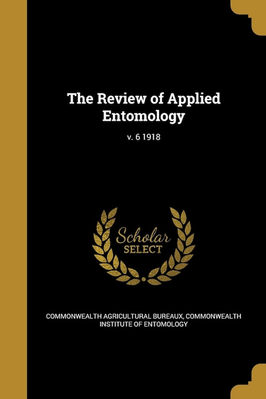 Couverture_The Review of Applied Entomology; v. 6 1918