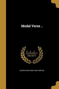 Front cover_Modal Verse ..