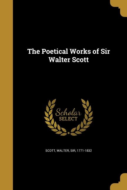 Front cover_The Poetical Works of Sir Walter Scott